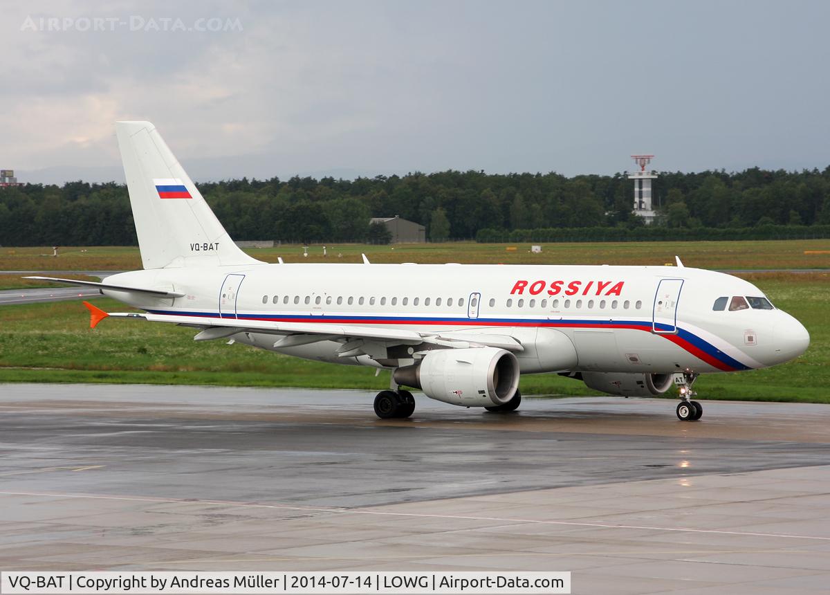 VQ-BAT, 2002 Airbus A319-111 C/N 1876, Departure to St. Petersburg.