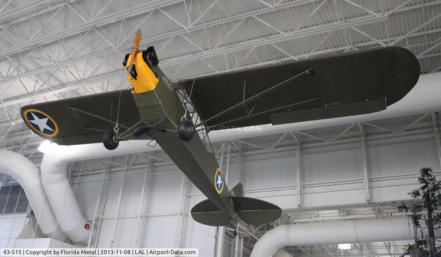 43-515, 1943 Piper L-4B Grasshopper C/N 9376, L-4B Cub at Army Aviation Museum