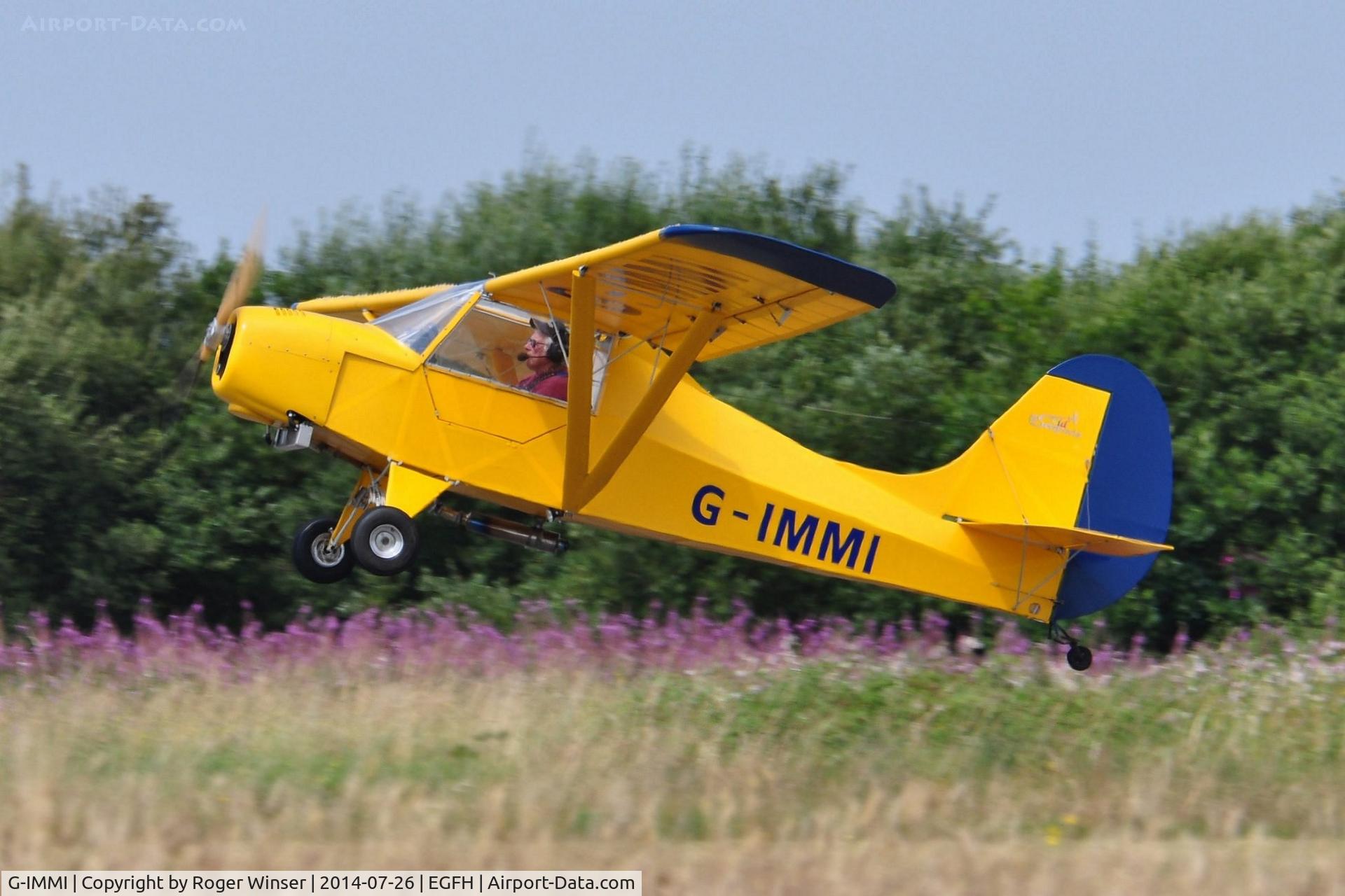 G-IMMI, 2010 Reality Escapade C/N EAL KID 000, Resident microlight departing Swansea Airport for a local flight.