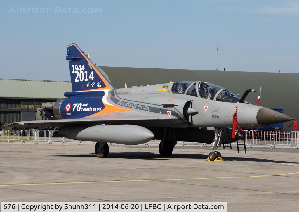 676, Dassault Mirage 2000D C/N 550, Participant of the Cazaux AFB Spotterday 2014... Used for static display with special c/s