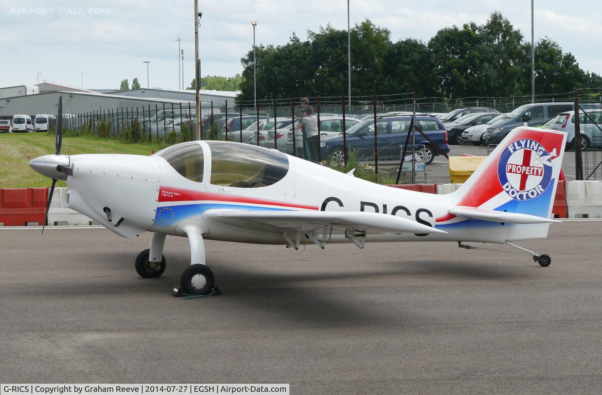 G-RICS, 1997 Europa Tri-Gear C/N PFA 247-12747, Parked at Norwich.