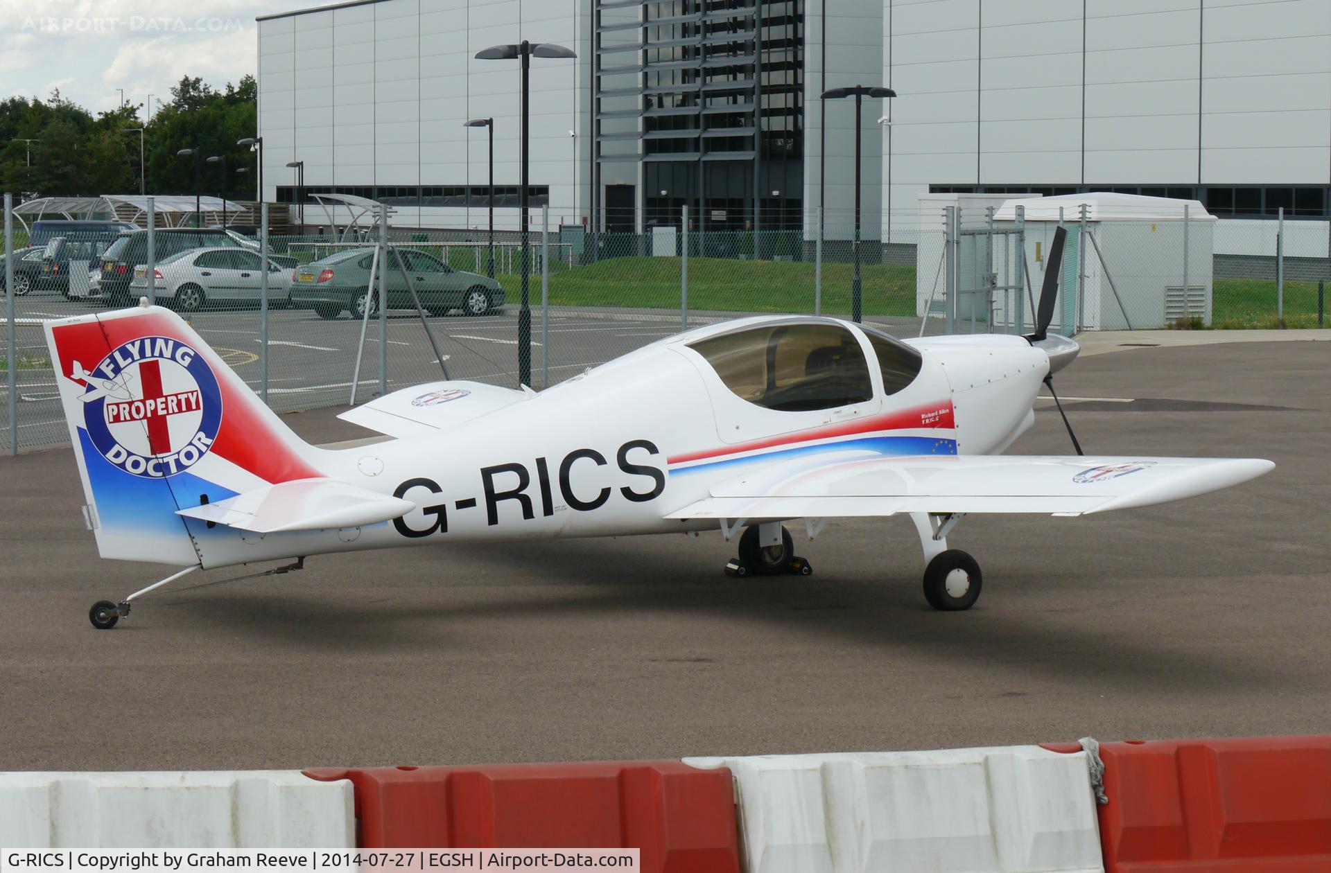 G-RICS, 1997 Europa Tri-Gear C/N PFA 247-12747, Parked at Norwich.