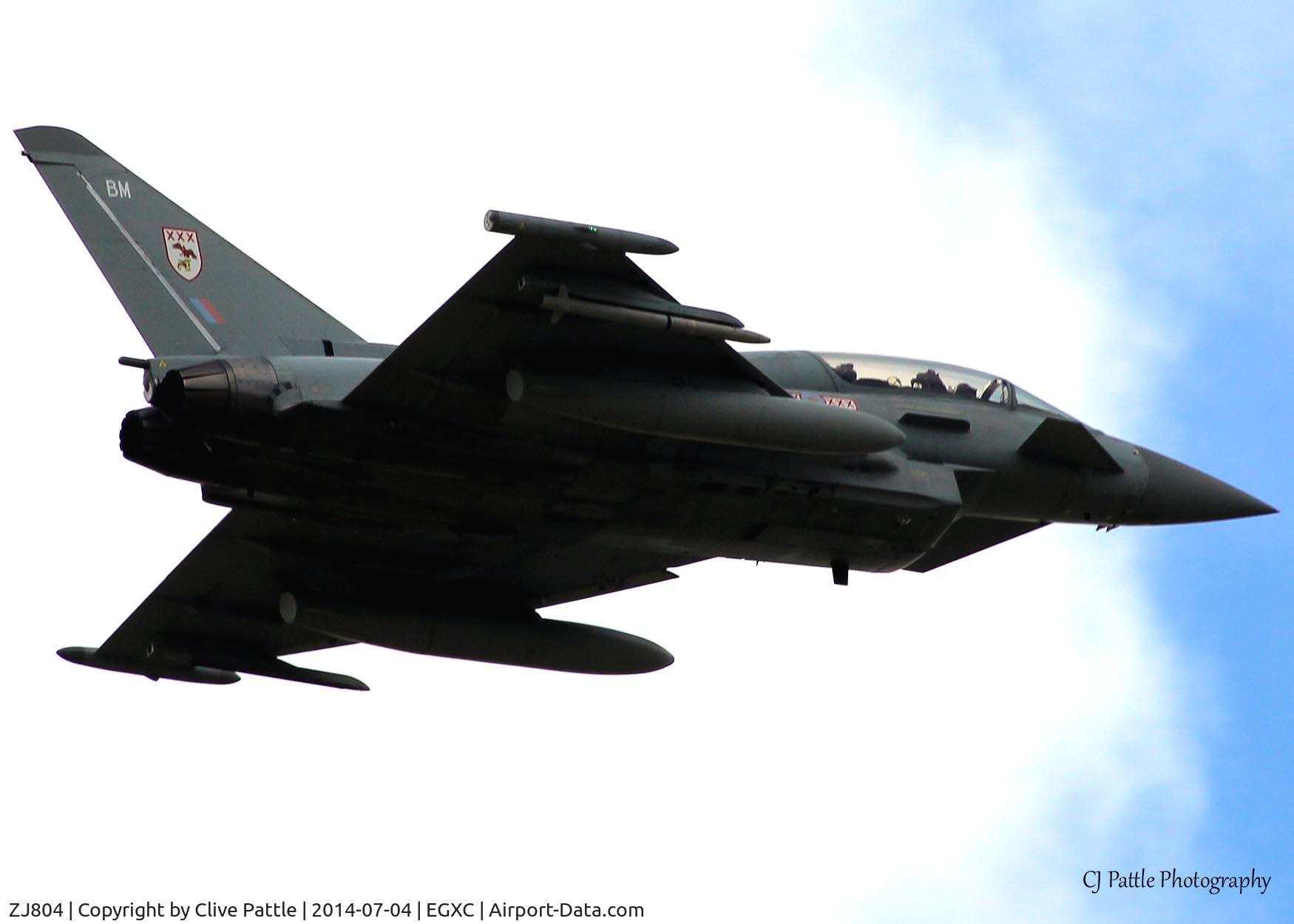 ZJ804, 2004 Eurofighter EF-2000 Typhoon T3 C/N 0016/BT005, Take off at Coningsby