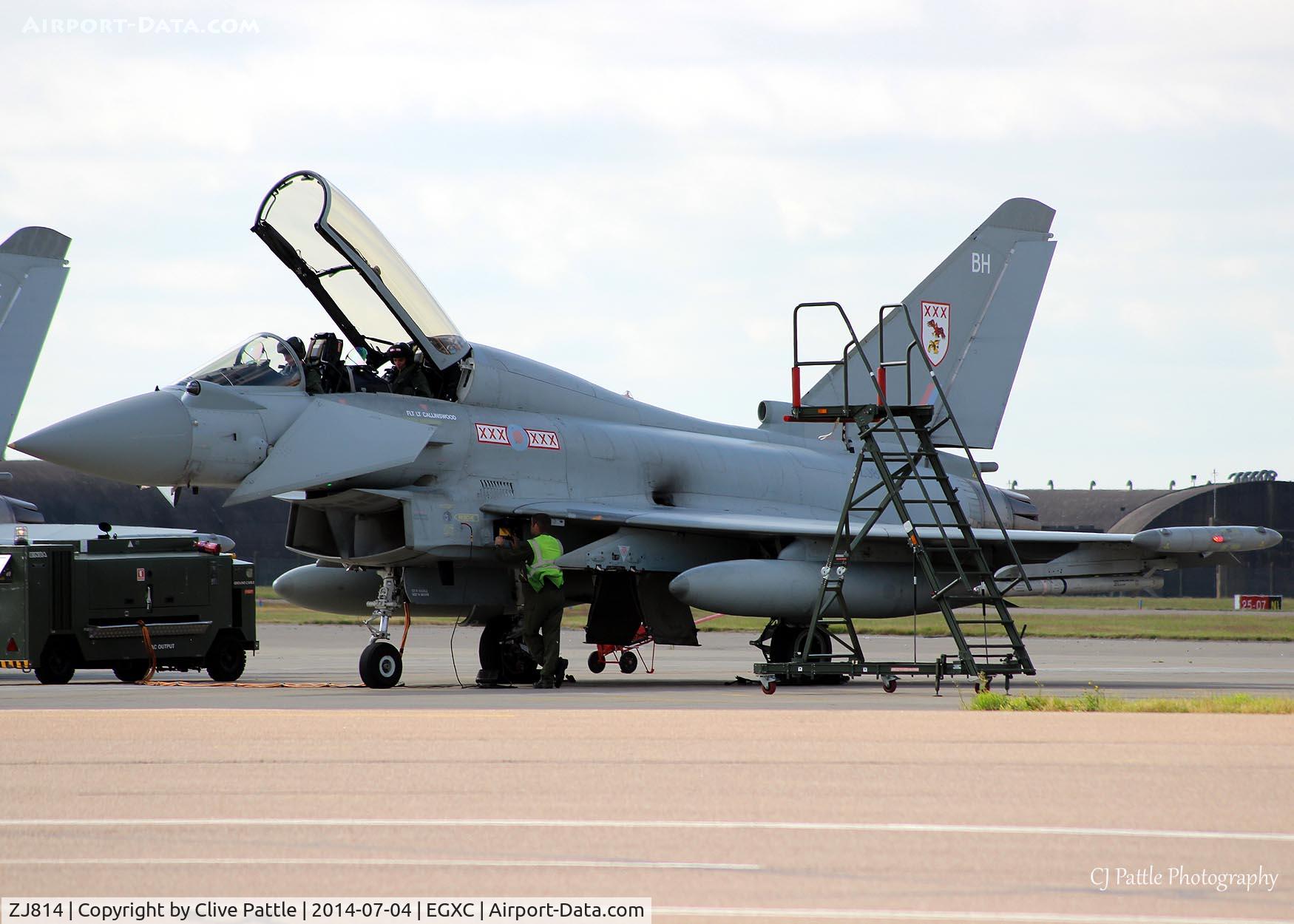 ZJ814, Eurofighter EF-2000 Typhoon T3 C/N 0113/BT015, On Flightline at Coningsby