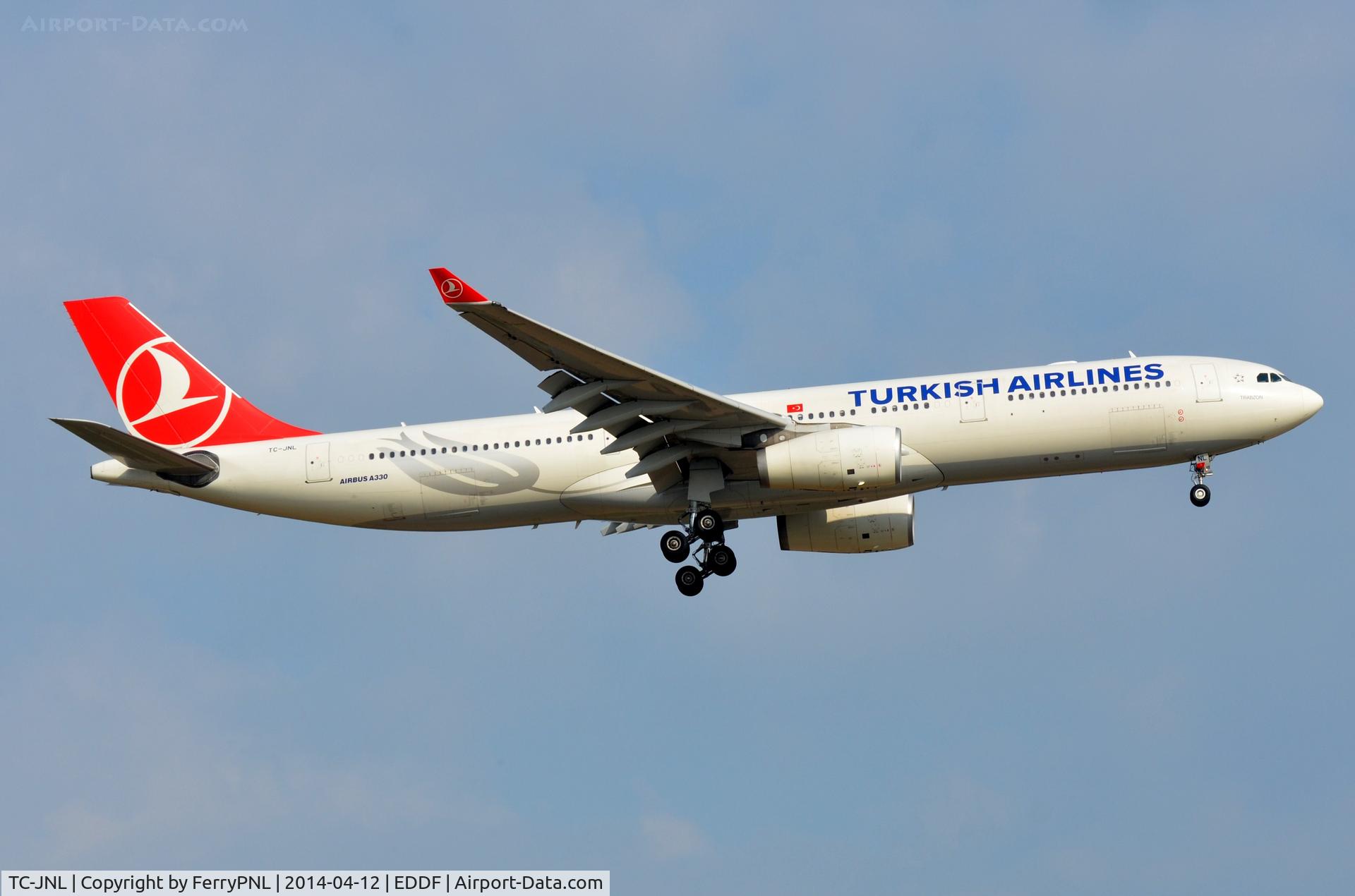 TC-JNL, 2010 Airbus A330-343X C/N 1204, Turkish A333 landing in FRA