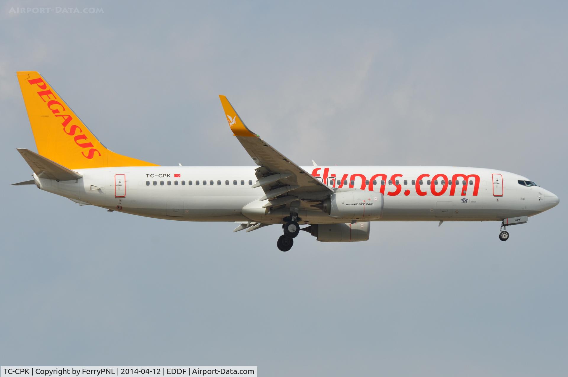 TC-CPK, 2013 Boeing 737-82R C/N 40009, Pegasus B738