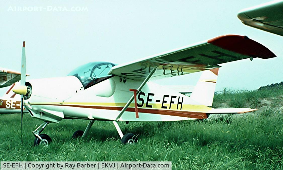 SE-EFH, 1963 Bolkow Bo-208C MFI-9 Junior C/N 21, Malmo MFI-9 Junior [21] Stauning~OY 05/06/1982 From a slide.