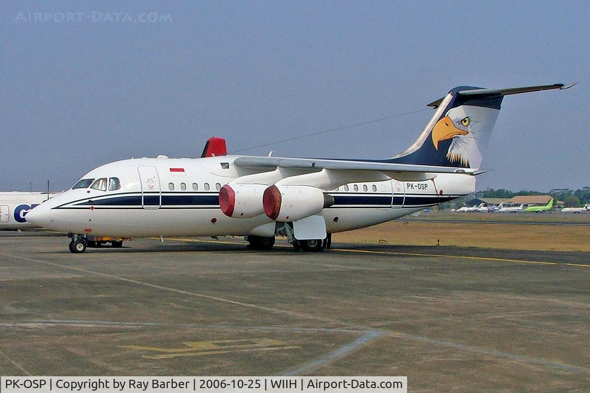 PK-OSP, 1990 British Aerospace BAe.146-100 C/N E1124, British Aerospace BAe 146-100 [E1124] (Airfast Indonesia) Jakarta-Halim Perdanakusuma Int~PK 25/10/2006