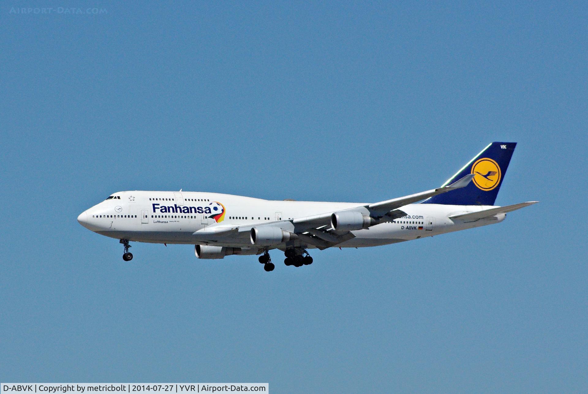 D-ABVK, 1991 Boeing 747-430 C/N 25046, 2014 FIFA World Cup