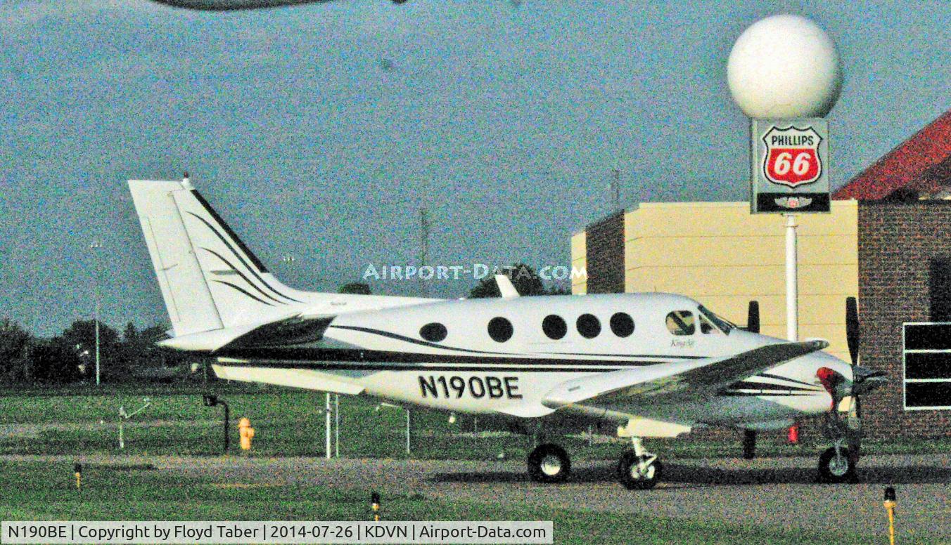 N190BE, 1981 Beech E90 King Air C/N LW-345, On the ramp at Davenport Municipal