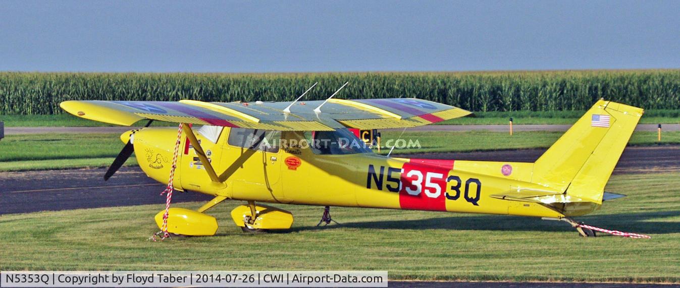 N5353Q, 1972 Cessna 150L C/N 15073253, On the ramp at Clinton for the 150 Fly In