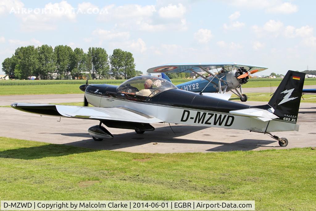 D-MZWD, 2006 Roland Z-602 XL C/N DX-9514, Roland Z-602 XL at The Real Aeroplane Club's Biplane and Open Cockpit Fly-In, Breighton Airfield, June 1st 2014.