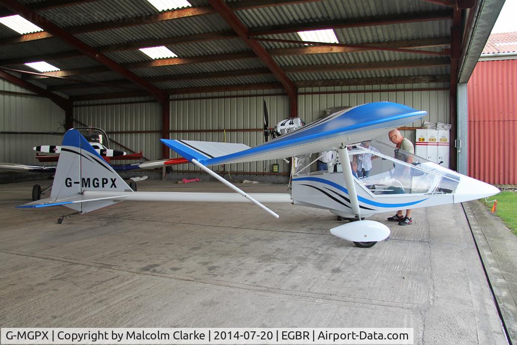 G-MGPX, 2010 Kolb Twinstar Mk III Xtra C/N PFA 205-14701, Kolb Twinstar MKIII Xtra at The Fly-In & Vintage Air Race, The Real Aeroplane Company, Breighton Airfield, July 2014.