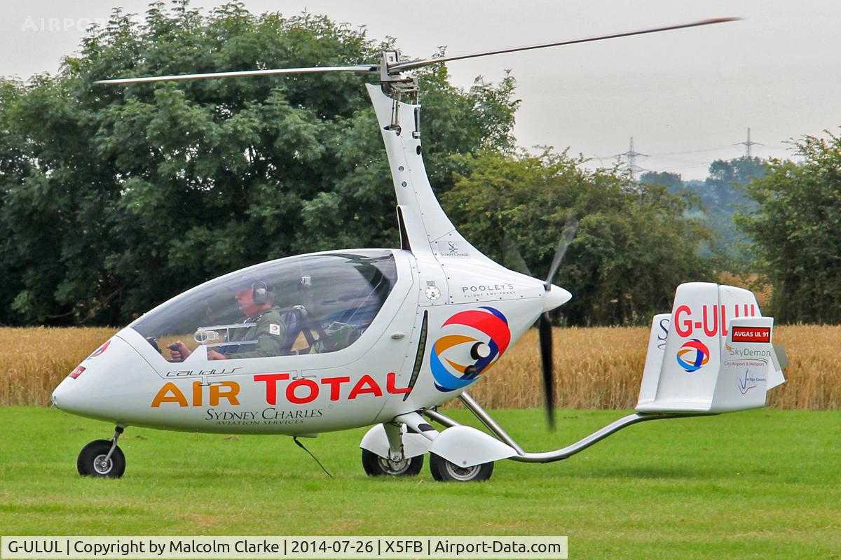 G-ULUL, 2010 RotorSport UK Calidus C/N RSUK/CALS/009, Rotorsport UK Calidus prior to performing at the 2014 Sunderland Air Show. Fishburn Airfield, July 2014.