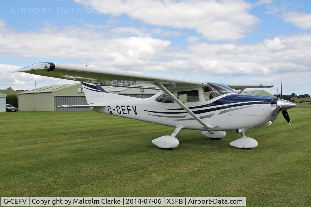 G-CEFV, 2005 Cessna 182T Skylane C/N 18281538, Cessna 182T Skylane, Fishburn Airfield UK, July 2014.