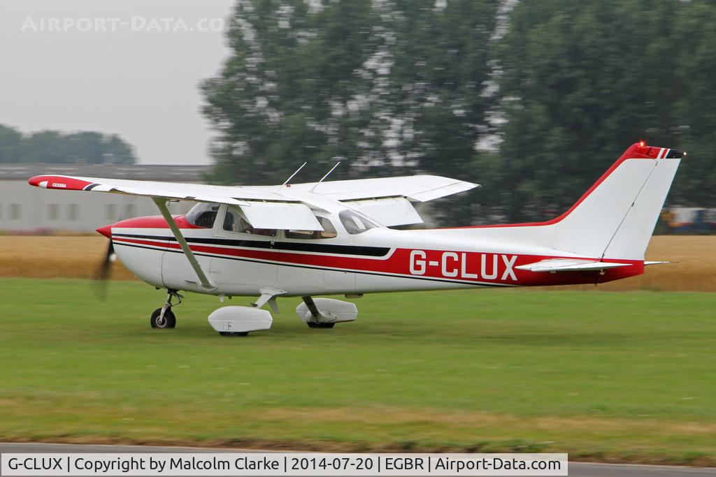 G-CLUX, 1980 Reims F172N Skyhawk C/N 1996, Reims F172N at The Fly-In & Vintage Air Race, The Real Aeroplane Company, Breighton Airfield, July 2014.