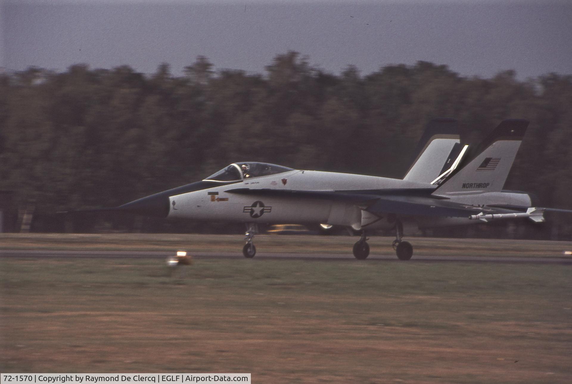 72-1570, 1973 Northrop YF-17A Cobra C/N C0002, FAB 1976