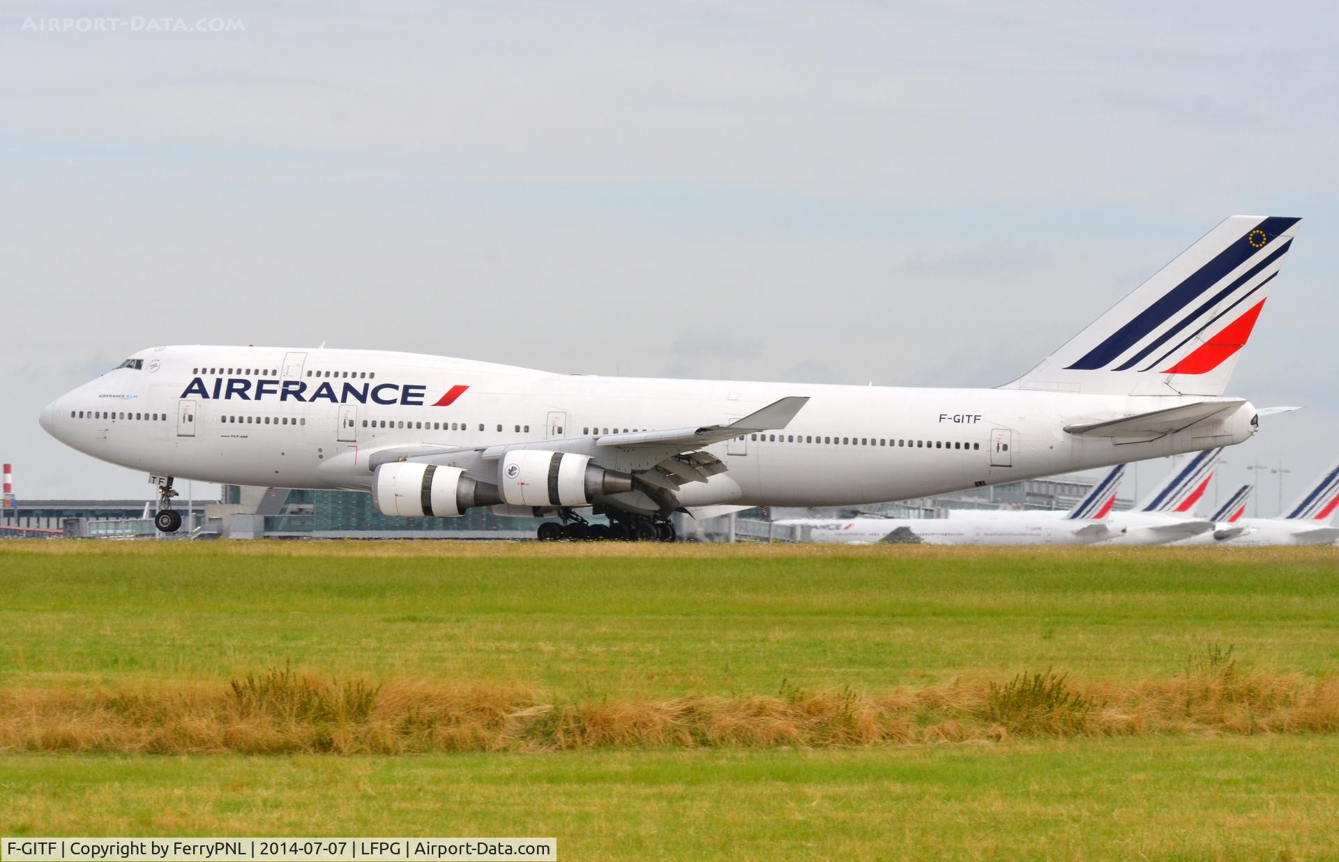 F-GITF, 1992 Boeing 747-428 C/N 25602, Air France B744 landing