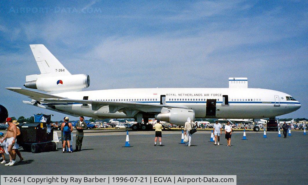 T-264, 1978 McDonnell Douglas KDC-10-30CF C/N 46985, Douglas KDC-10 [46985] (Royal Netherlands Air Force) RAF Fairford~G 21/07/1996