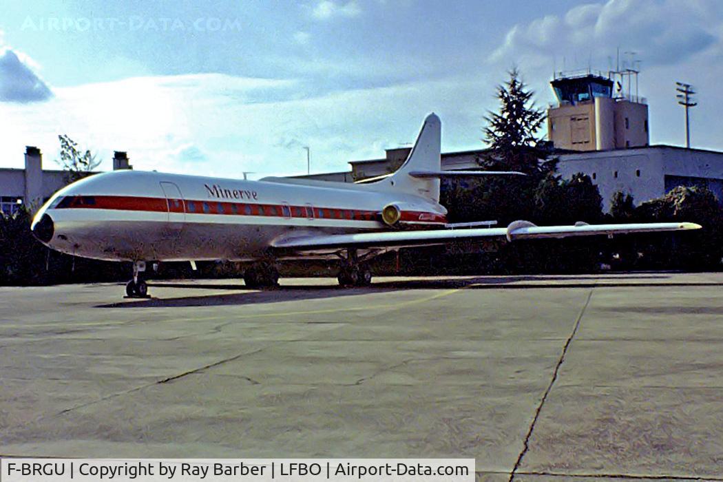 F-BRGU, 1969 Sud Aviation SE-210 Caravelle VI-N C/N 237, Sud Aviation SE.210 Caravelle VI-N [237] (Minerve) Toulouse-Blagnac~F 21/09/1982. From a slide.