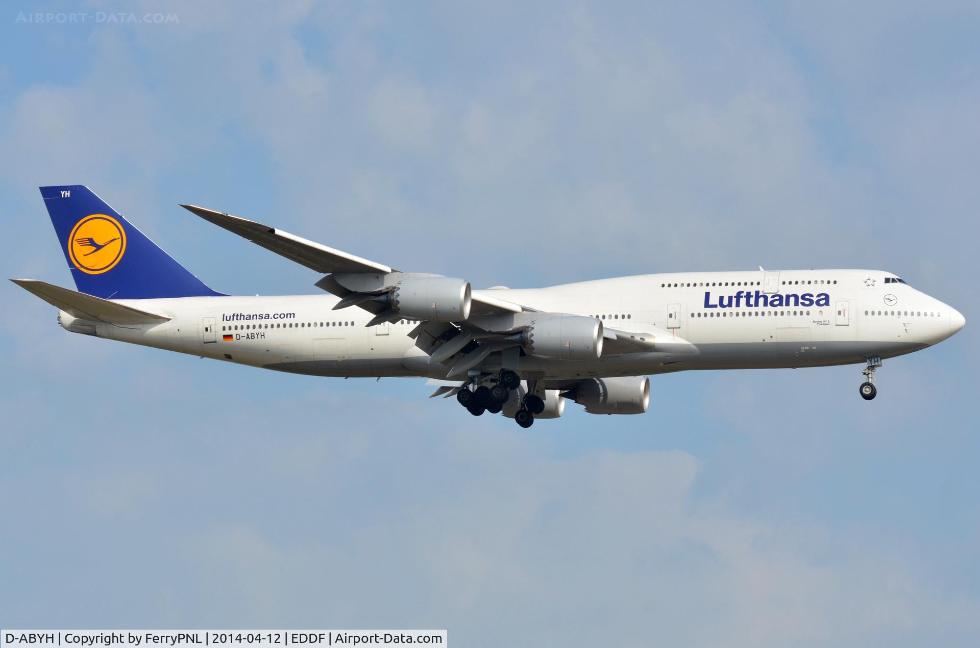 D-ABYH, 2013 Boeing 747-830 C/N 37832, Lufthansa B748