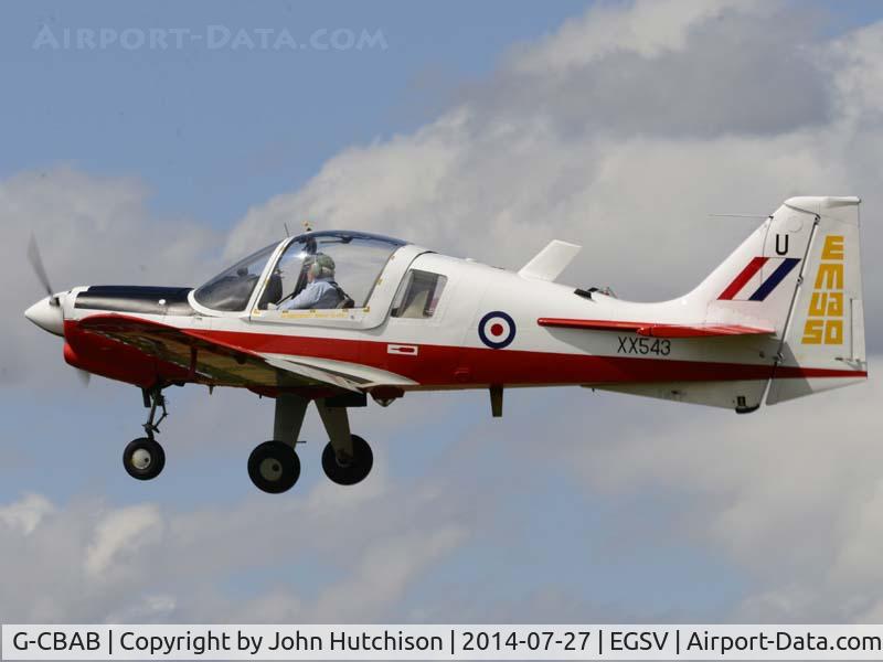 G-CBAB, 1973 Scottish Aviation Bulldog T.1 C/N BH.120/235, At Old Buckenham