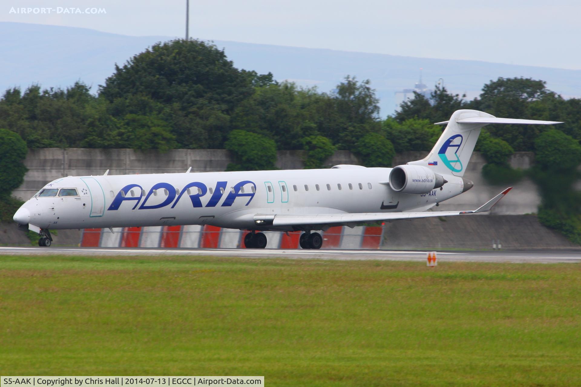 S5-AAK, 2007 Canadair CRJ-900ER (CL-600-2D24) C/N 15128, Adria Airways