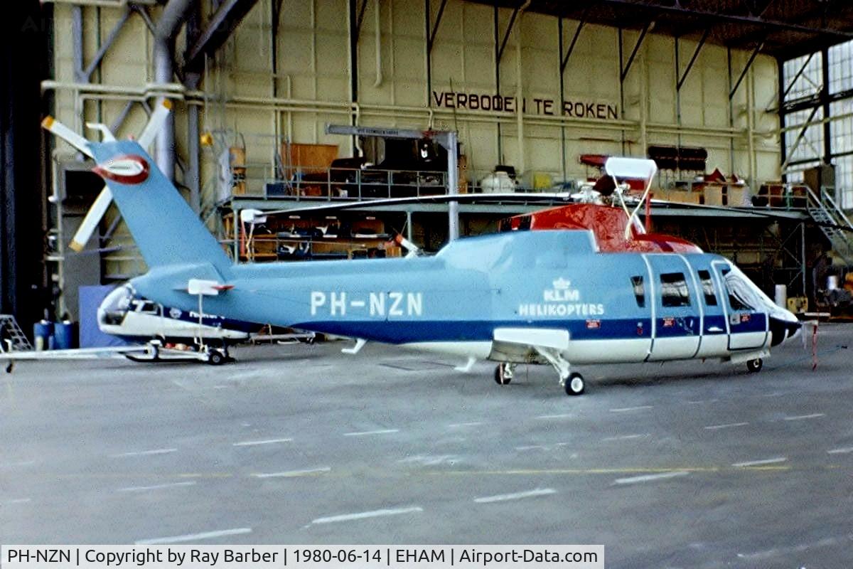 PH-NZN, 1979 Sikorsky S-76A C/N 760042, Sikorsky S-76A+ [760042] (KLM Helicopters) Amsterdam-Schiphol~PH 14/06/1980. From a slide.