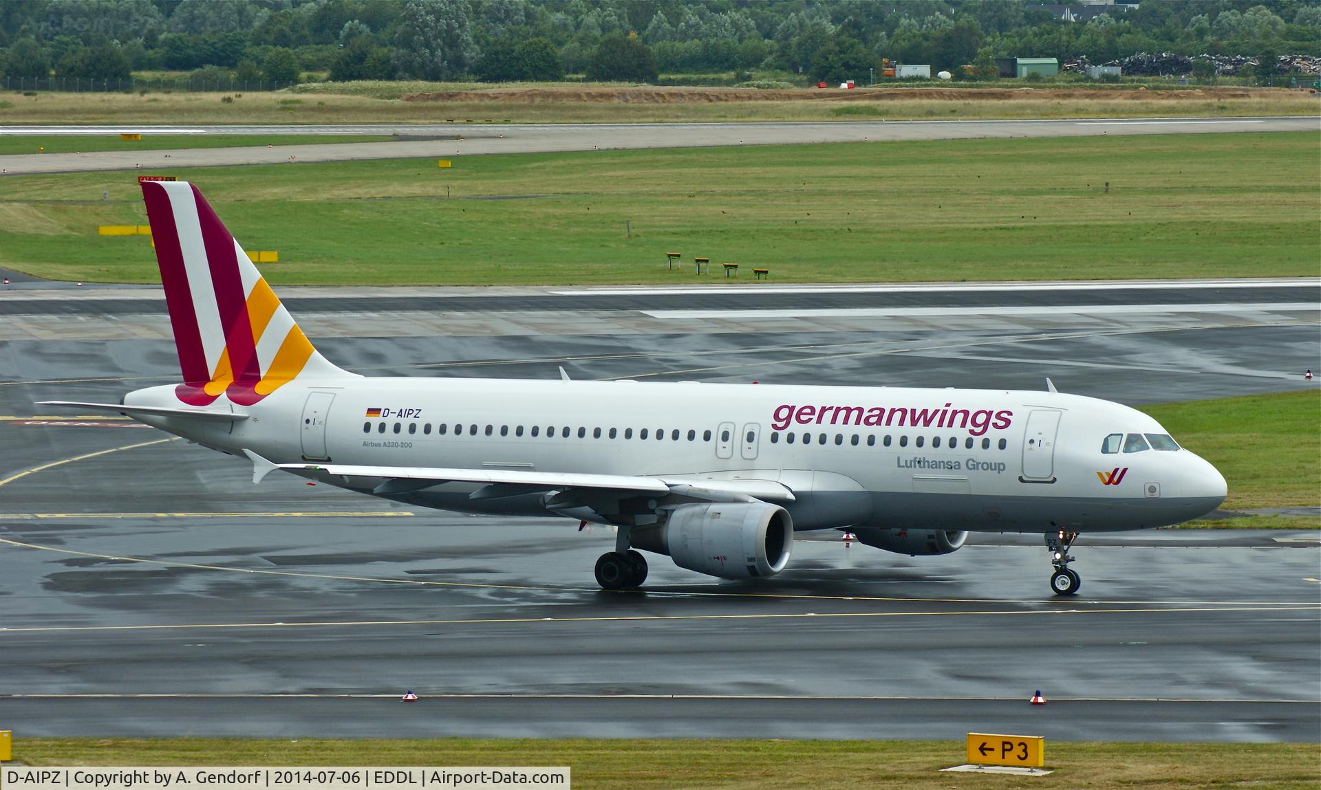 D-AIPZ, 1991 Airbus A320-211 C/N 162, Germanwings, seen here shortly after landing at Düsseldorf Int'l(EDDL)