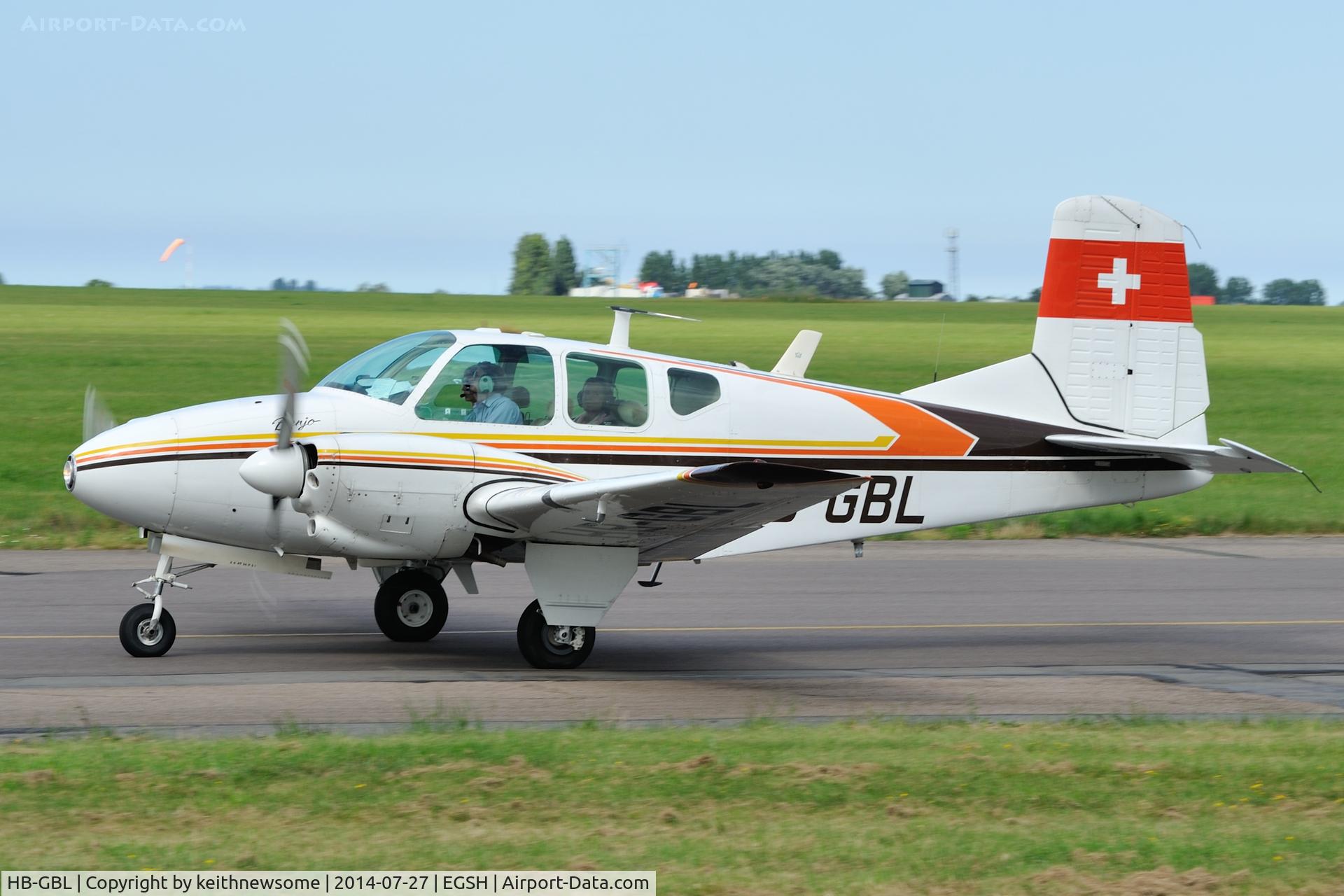HB-GBL, 1959 Beech 95 Travel Air C/N TD-222, Nice return visitor.