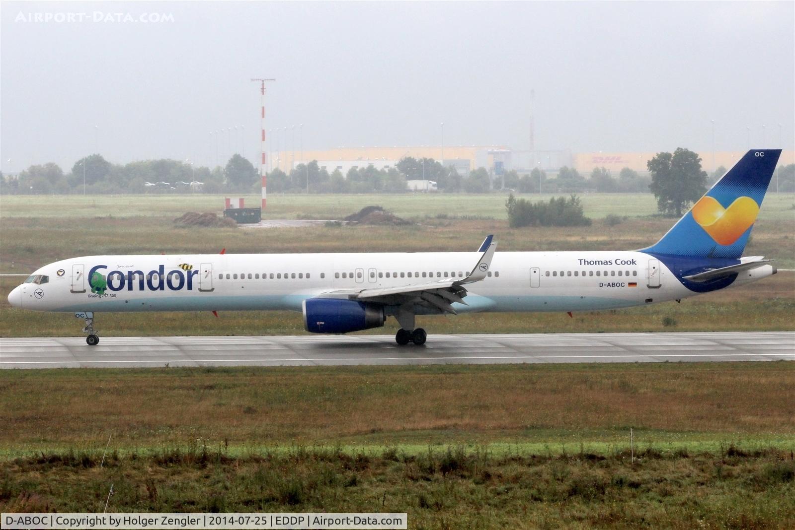 D-ABOC, 1998 Boeing 757-330 C/N 29015, AYT shuttle on rwy 08L...