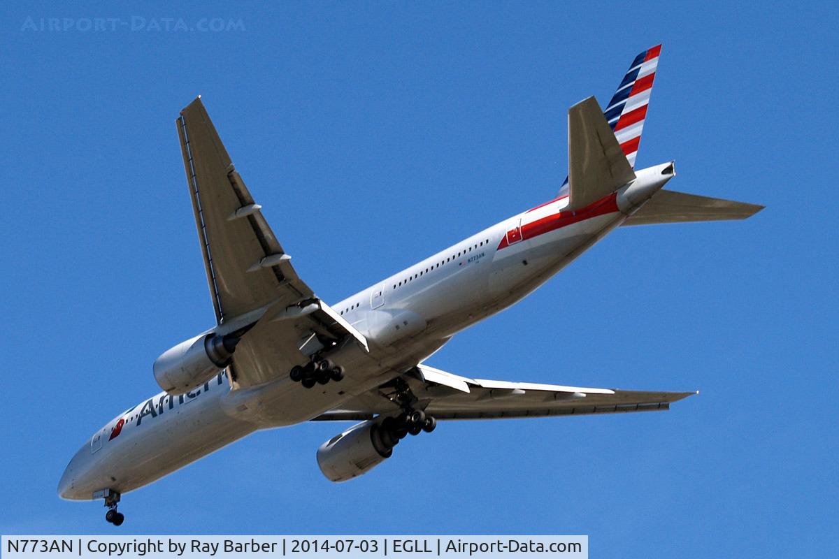 N773AN, 1999 Boeing 777-223 C/N 29583, Boeing 777-223ER [29583] (American Airlines) Home~G 03/07/2014. On approach 27R.