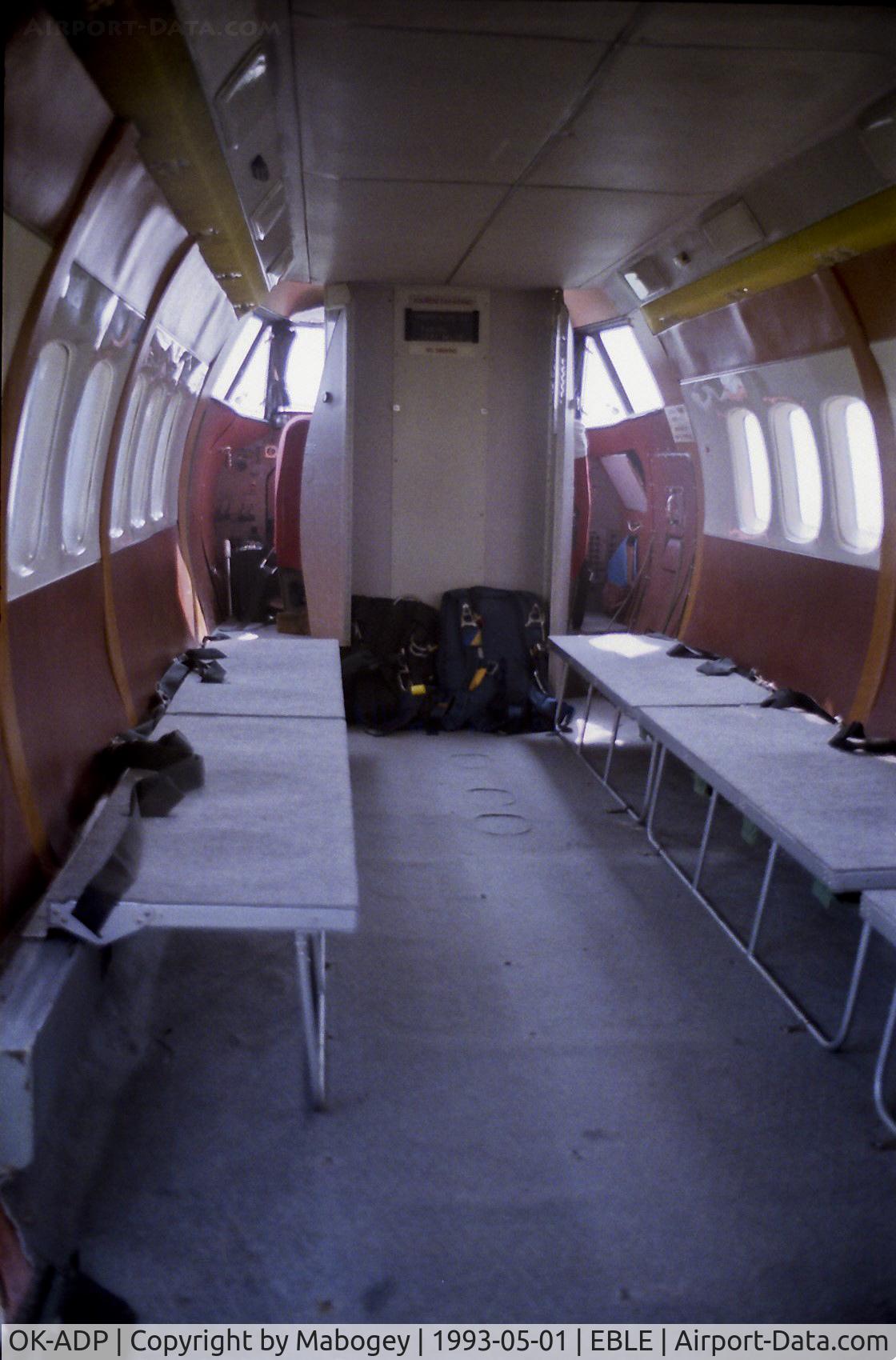 OK-ADP, 1971 Let L-410A Turbolet C/N 710101, The OK-ADP inside, @ Leopoldsburg.