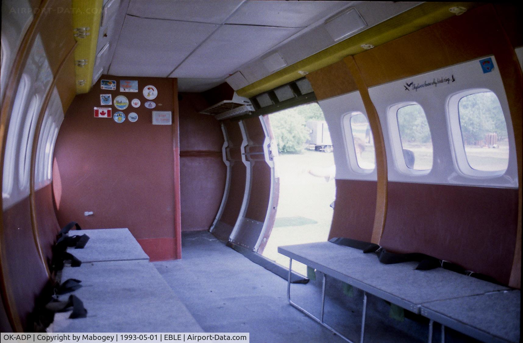 OK-ADP, 1971 Let L-410A Turbolet C/N 710101, The OK-ADP inside, @ Leopoldsburg.