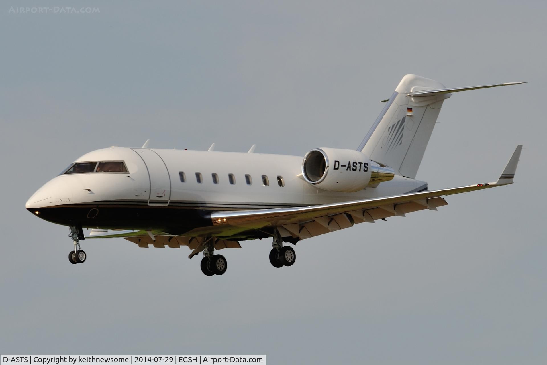 D-ASTS, 1998 Bombardier Challenger 604 (CL-600-2B16) C/N 5378, Welcome Visitor.