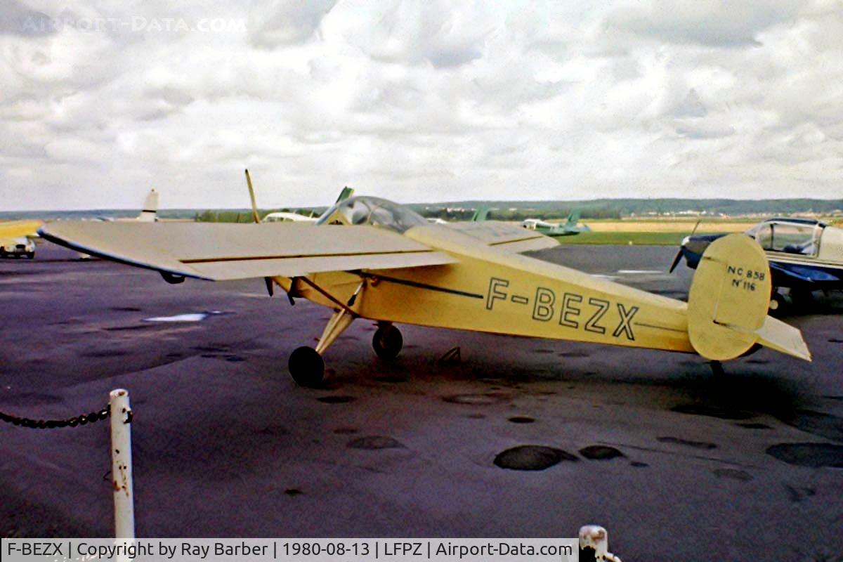 F-BEZX, Nord NC-858S C/N 116, Nord NC.858S [116] St. Cyr-L Ecole~F 13/08/1980. From a slide.