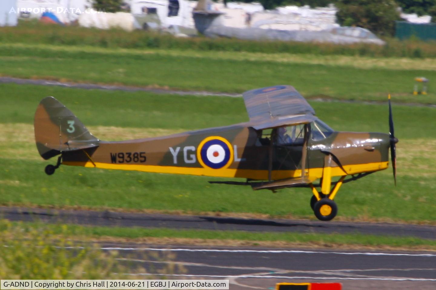 G-ADND, 1936 De Havilland DH.87B Hornet Moth C/N 8097, Visitor for Project Propeller 2014