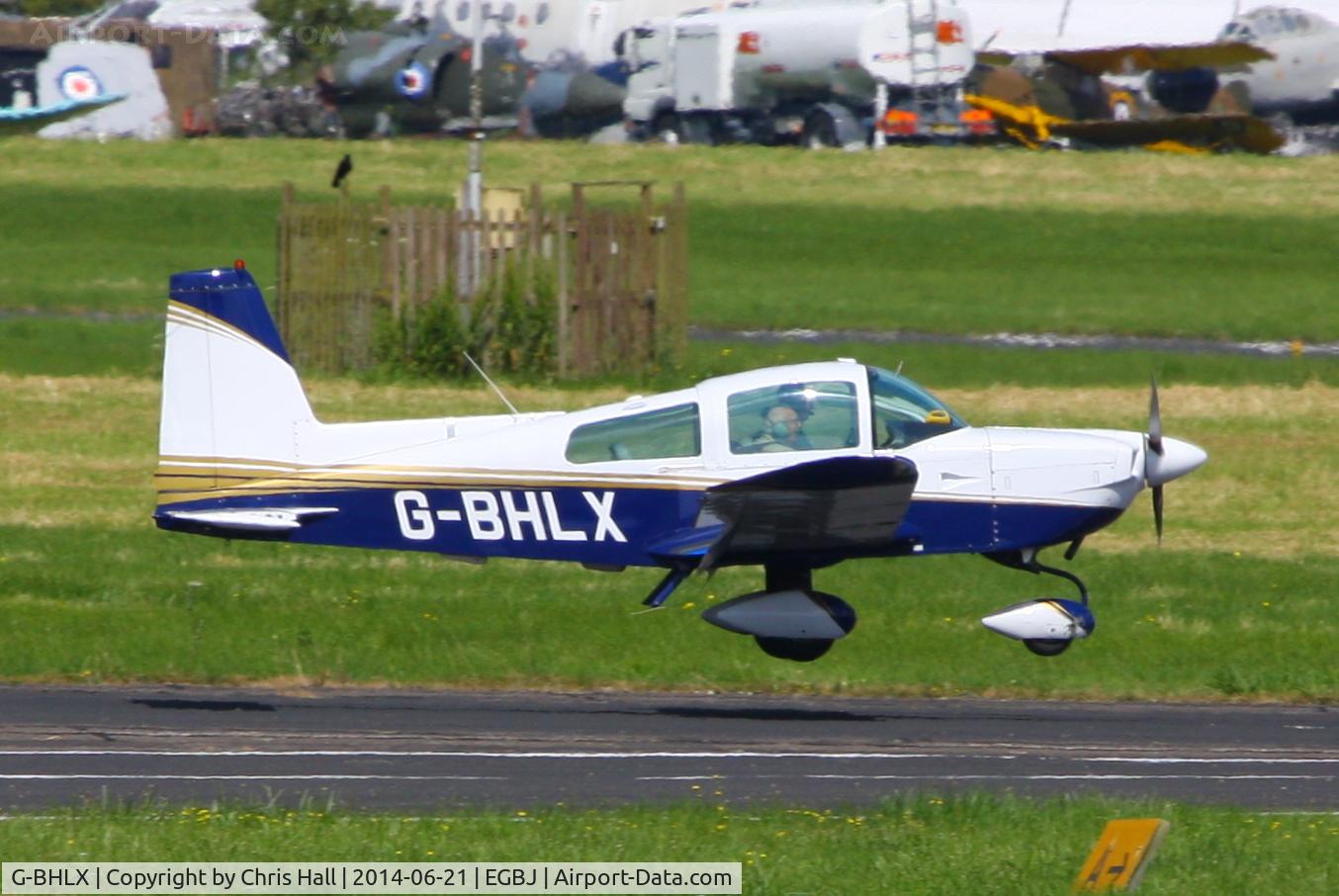 G-BHLX, 1977 Grumman American AA-5B Tiger C/N AA5B-0573, Visitor for Project Propeller 2014