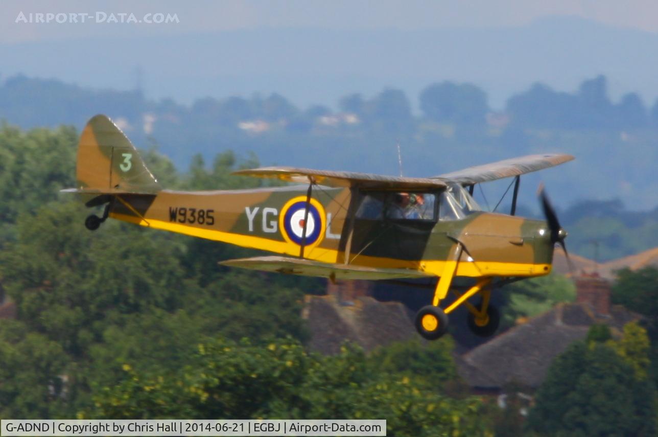 G-ADND, 1936 De Havilland DH.87B Hornet Moth C/N 8097, Visitor for Project Propeller 2014