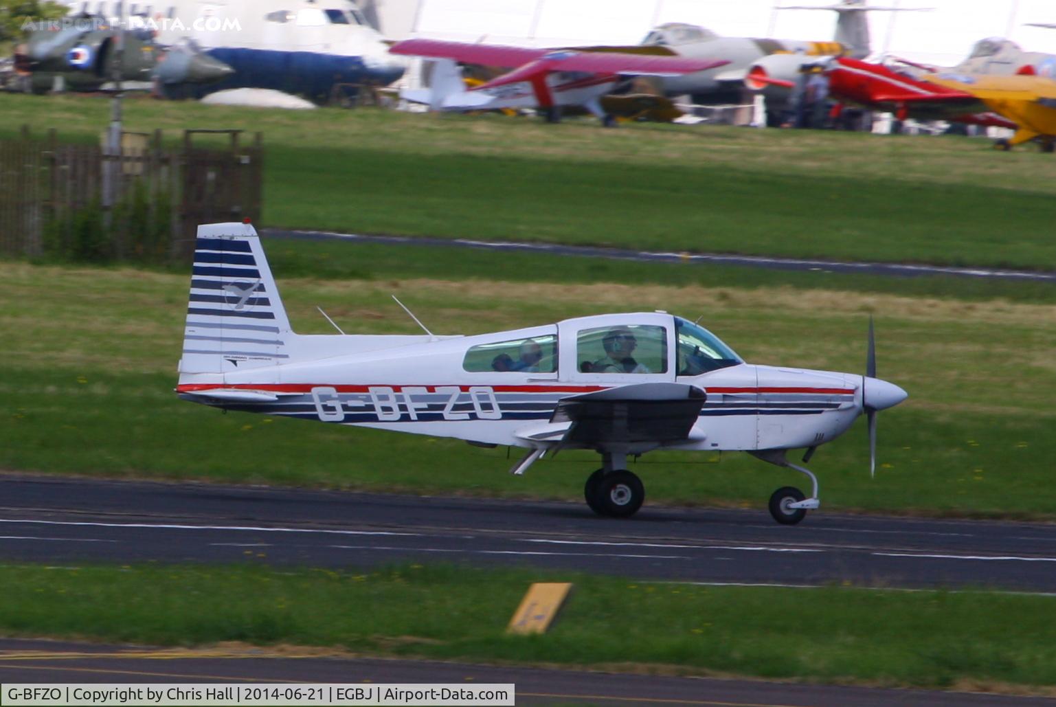 G-BFZO, 1978 Grumman American AA-5A Cheetah C/N AA5A-0697, Visitor for Project Propeller 2014