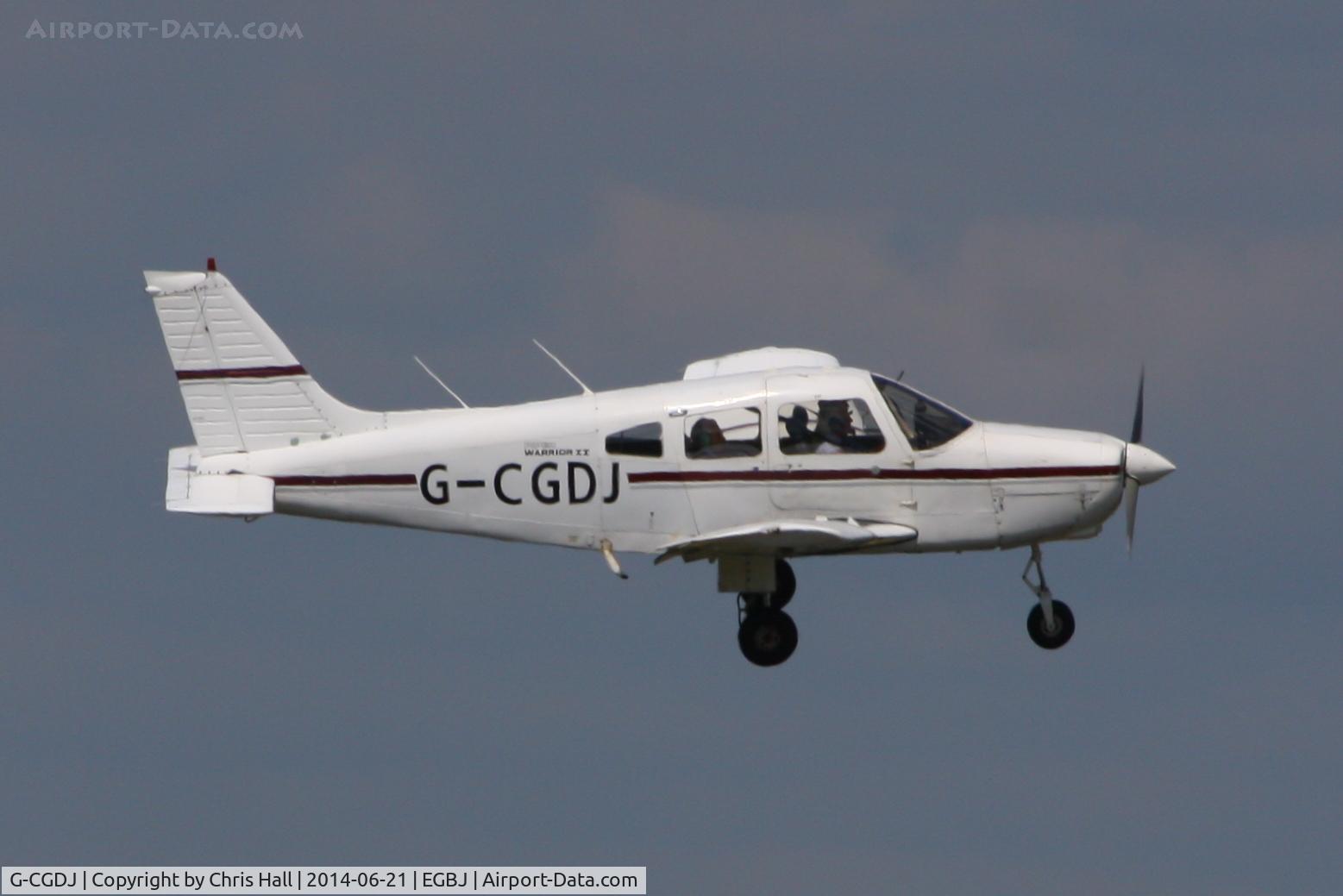 G-CGDJ, 1981 Piper PA-28-161 Cherokee Warrior II C/N 28-8116256, Visitor for Project Propeller 2014