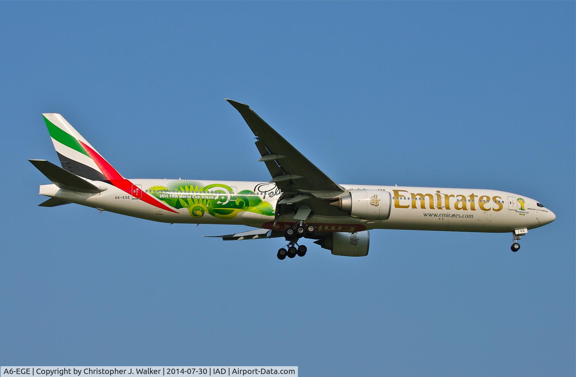 A6-EGE, 2011 Boeing 777-31H/ER C/N 35597, Final Approach to Dulles