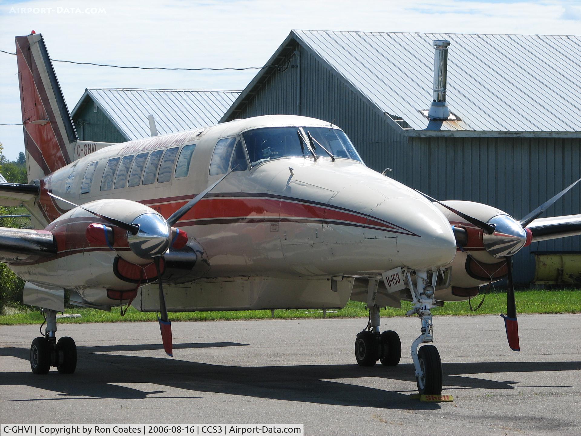 C-GHVI, 1973 Beech B99 C/N U-153, Sitting at the St Stephen, New Brunswick, Canada