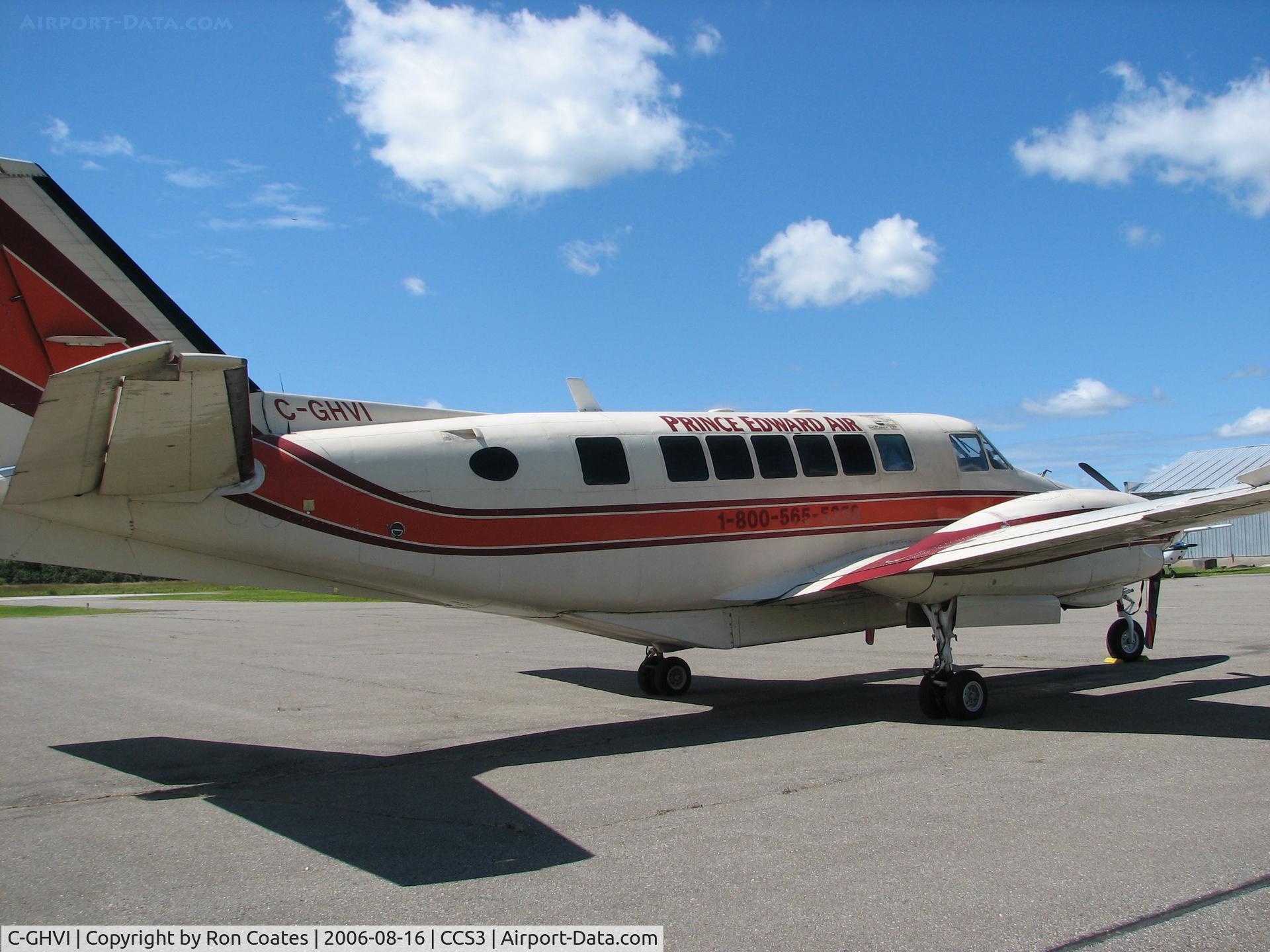 C-GHVI, 1973 Beech B99 C/N U-153, 1974 Beech B99 (Prince Edward Air) at the St Stephen, New Brunswick, Canada Airport