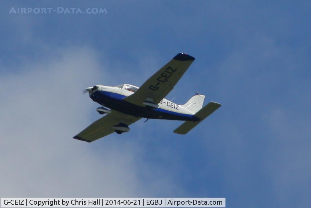 G-CEIZ, 1980 Piper PA-28-161 Cherokee Warrior II C/N 28-8116076, Visitor for Project Propeller 2014