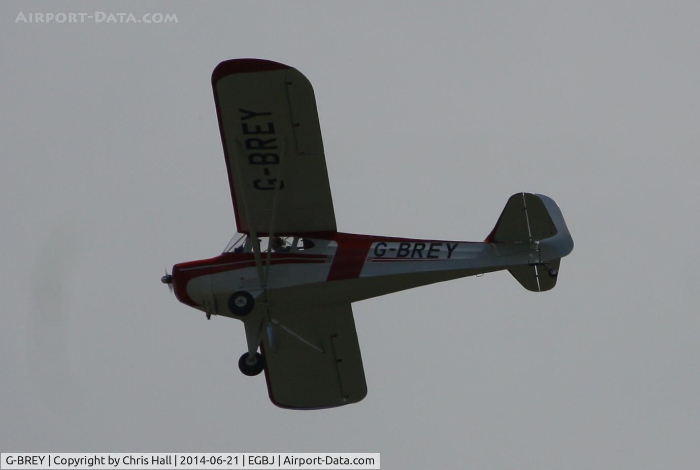 G-BREY, 1946 Taylorcraft BC-12D Twosome C/N 7299, Visitor for Project Propeller 2014