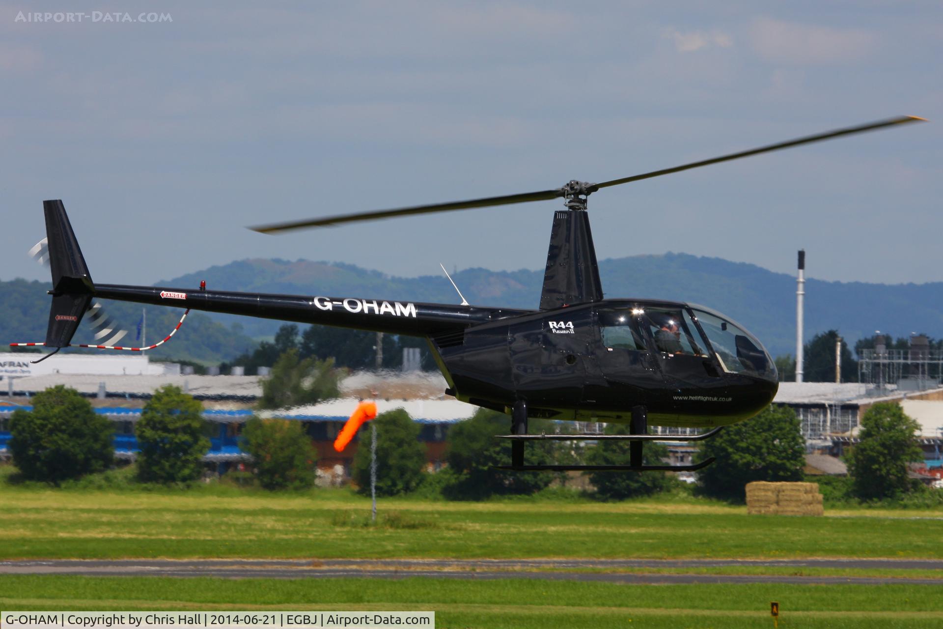 G-OHAM, 2005 Robinson R44 Raven II C/N 10743, Staverton resident