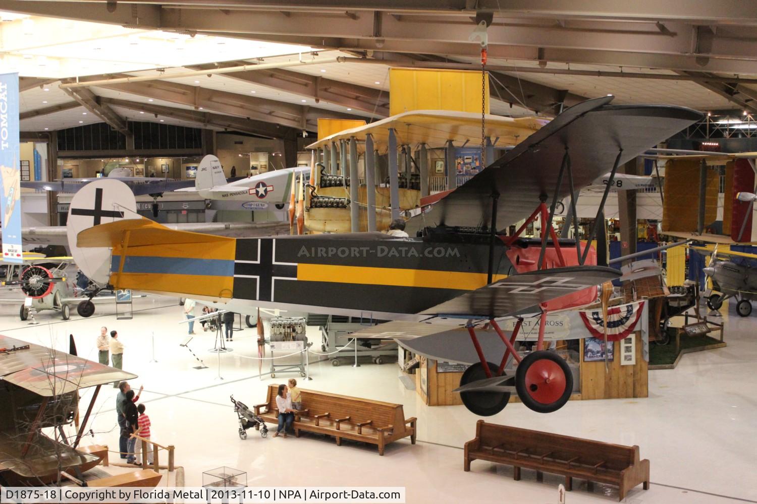 D1875-18, 1918 Fokker D-VII C/N Not found D1875-18, Fokker D.VII