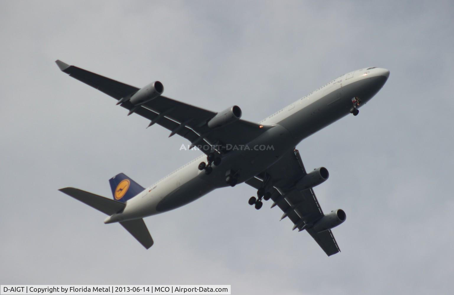 D-AIGT, 1999 Airbus A340-313 C/N 304, Lufthansa A340-300