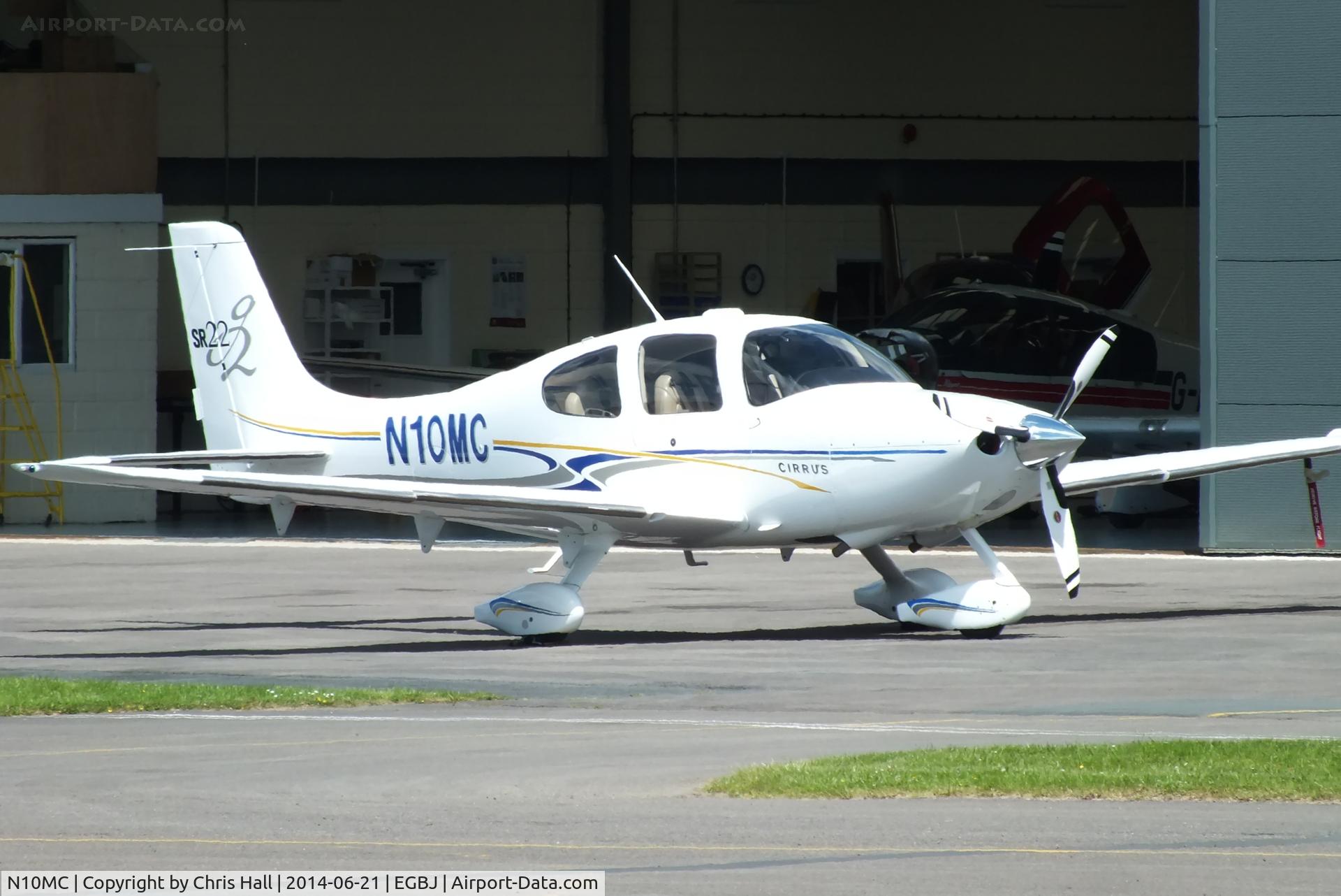 N10MC, 2004 Cirrus SR22 C/N 1084, visitor at Staverton